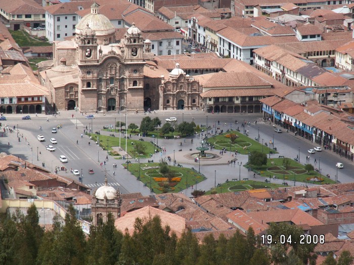 Cusco z twierdzy Sascahuaman