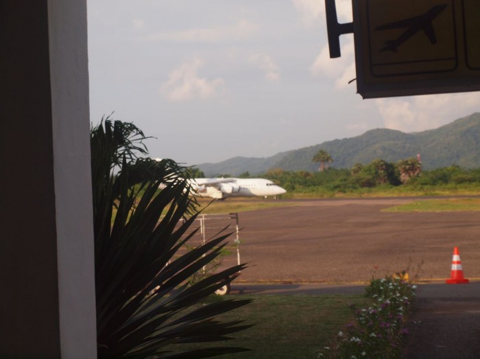 Lotnisko i nasz samolot na Bali