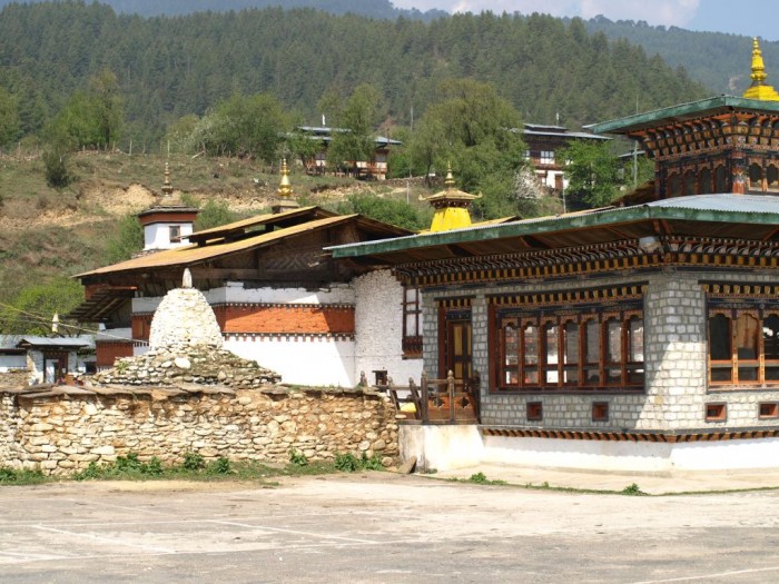 Pierwsza odwiedzana świątynia Bhutanu Środkowego
