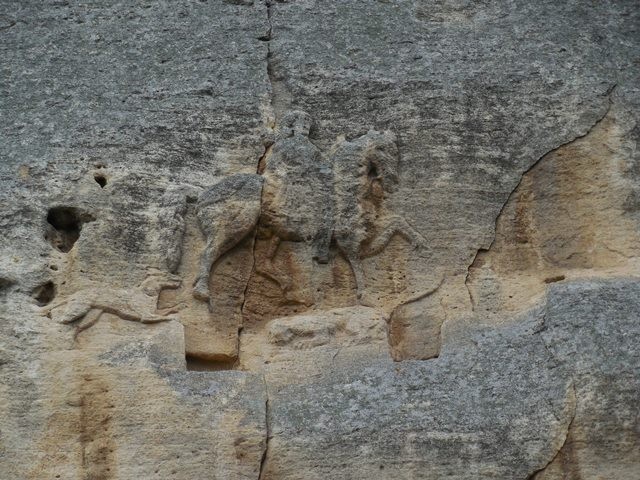 Jeździec z Madary - relief naskalny z VIIIw.  pochodzenia  protobułgarskiego